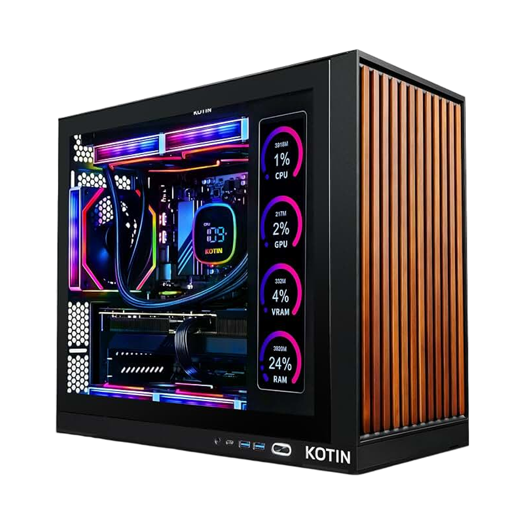 KOTIN Prebuilt Gaming PC RTX 5070 12GB, Ryzen 7 9700X, 32GB DDR5, 1TB SSD