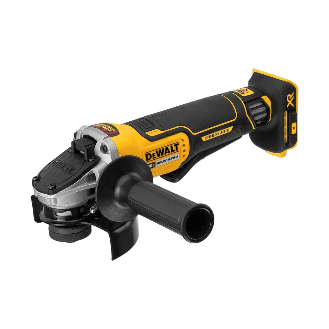 DEWALT 20V MAX* Angle Grinder Tool Cordless Brushless, 4 1/2 Inch, with Paddle Switch and Kickback Brake, Tool Only