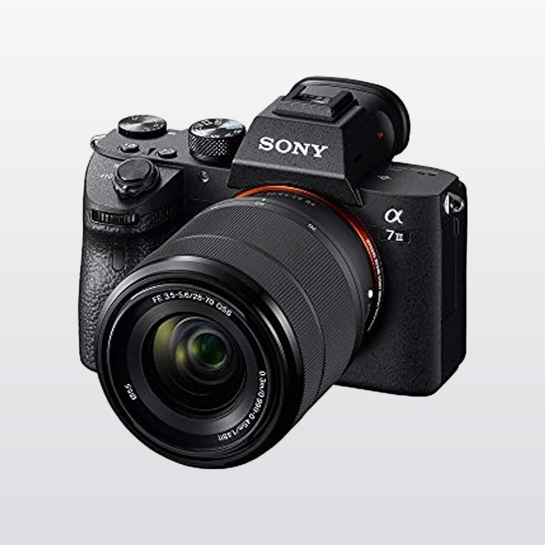 Sony a7 III Full-Frame Mirrorless Interchangeable-Lens Camera with 28-70mm Lens with 3-Inch LCD