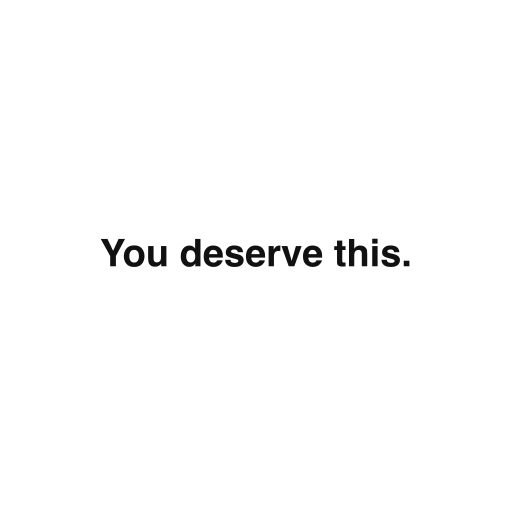 You deserve this. (Cookbook)
